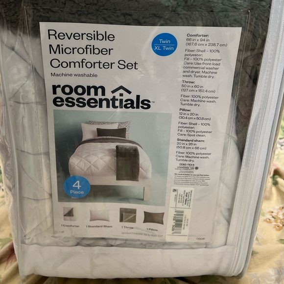 Reversible, comforter, sham, throw, pillow, black out curtains, - Picture 8 of 11